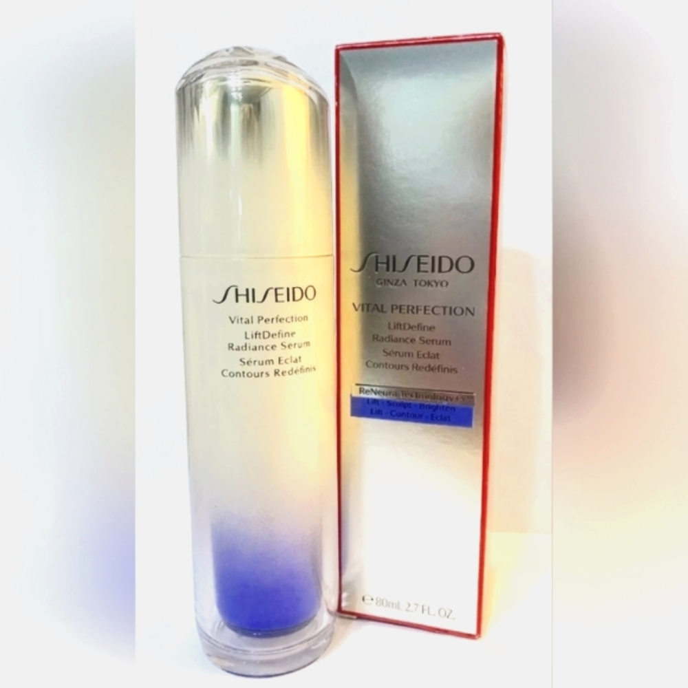 XL Shiseido Vital Perfection LiftDefine Radiance SERUM 2.7oz Benefiance ultimune